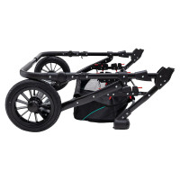 Коляска 2 в 1 для двійні Bair Sorento DUO BS-01 бірюзовий / графіт