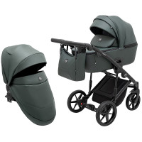 Коляска 2 в 1 Adamex Mobi Air Thermo New ECO SA-29 темо-зелений