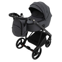 Коляска 2 в 1 Adamex Blanc Eco SA-5 графіт