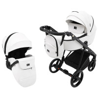 Коляска 2 в 1 Adamex Blanc Eco SA-1 білий