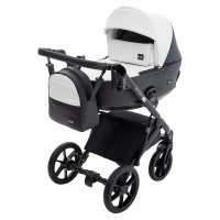 Коляска 2 в 1 Bair Kiwi Plus ECO BKP-51/15 білий / чорний