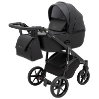 Коляска 2 в 1 Adamex Nola Eco SA-2 чорний