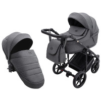 Коляска 2 в 1 Adamex Locco Tip TK-57 графіт