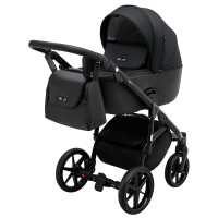 Коляска 2 в 1 Adamex Nola PS-1 чорний