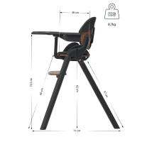 Стільчик для годування Espiro Allure 11 Timber Black