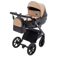 Коляска 2 в 1 Bair Kiwi Plus ECO BKP-18/15 капучино / чорний