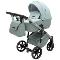 Коляска 2 в 1 Adamex Nola Natura 8 mint