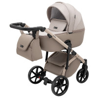 Коляска 2 в 1 Adamex Nola Natura 4 cappuccino