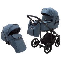 Коляска 2 в 1 Adamex Porto Light Tip TK-81 синій