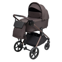 Коляска 2 в 1 Bair Pixel Chrome Eco PC-06 velvet chocolate