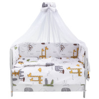 Дитяча постіль Babyroom Gold RG-08 білий (сафарі)