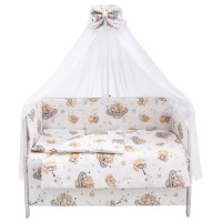 Дитяча постіль Babyroom Gold RG-08 білий (ведмедики на місяці)