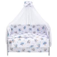 Дитяча постіль Babyroom Gold RG-08 білий (ведмедики на літаку)