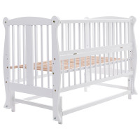 Ліжко Babyroom Грація DGMO-2 маятник, відкидний бік бук білий