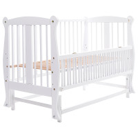 Ліжко Babyroom Грація DGMO-2 маятник, відкидний бік бук білий