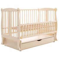Ліжко Babyroom Грація DGMYO-3 маятник, ящик, відкидний бік бук слонова кістка
