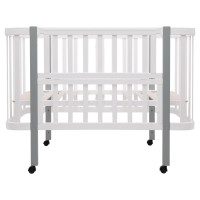 Ліжко Babyroom Місяць LU-1 білий / сірий