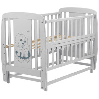 Ліжко Babyroom Песик DSMO-02 маятник, відкидний бік бук сірий