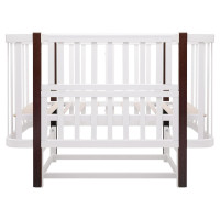 Ліжко Babyroom Місяць LU-2 маятник білий / венге