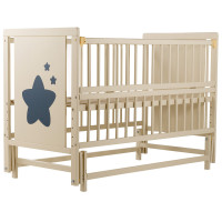 Ліжко Babyroom Зірочка Z-02 маятник, відкидний бік бук слонова кістка
