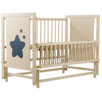 Ліжко Babyroom Зірочка Z-02 маятник, відкидний бік бук слонова кістка