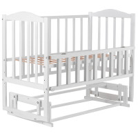 Ліжко BabyRoom Зайченя ZL-201 маятник, відкидний бік білий