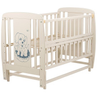 Ліжко Babyroom Песик DSMO-02 маятник, відкидний бік бук слонова кістка