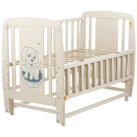 Ліжко Babyroom Песик DSMO-02 маятник, відкидний бік бук слонова кістка