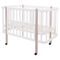 Ліжко Babyroom Місяць LU-1 білий / капучино