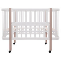 Ліжко Babyroom Місяць LU-1 білий / капучино