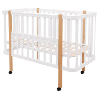 Ліжко Babyroom Місяць LU-1 білий / натуральний