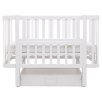 Ліжко Babyroom Місяць LU-3 маятник, шухляда білий