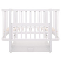 Ліжко Babyroom Місяць LU-3 маятник, шухляда білий