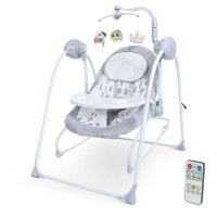 Гойдалка-шезлонг ME 1076 EMMA Soft Gray  (закінчується)